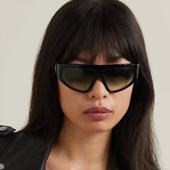 Balmain Men Sunglasses B-ESCAPE BPS-143A-62 Black Grey Gradient Wraparound NEW - Picture 11 of 13